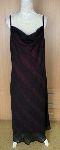 Lange jurk maat 50 [v], Kleding | Dames, Grote Maten, Zo goed als nieuw, Jurk, Zwart, Ophalen of Verzenden