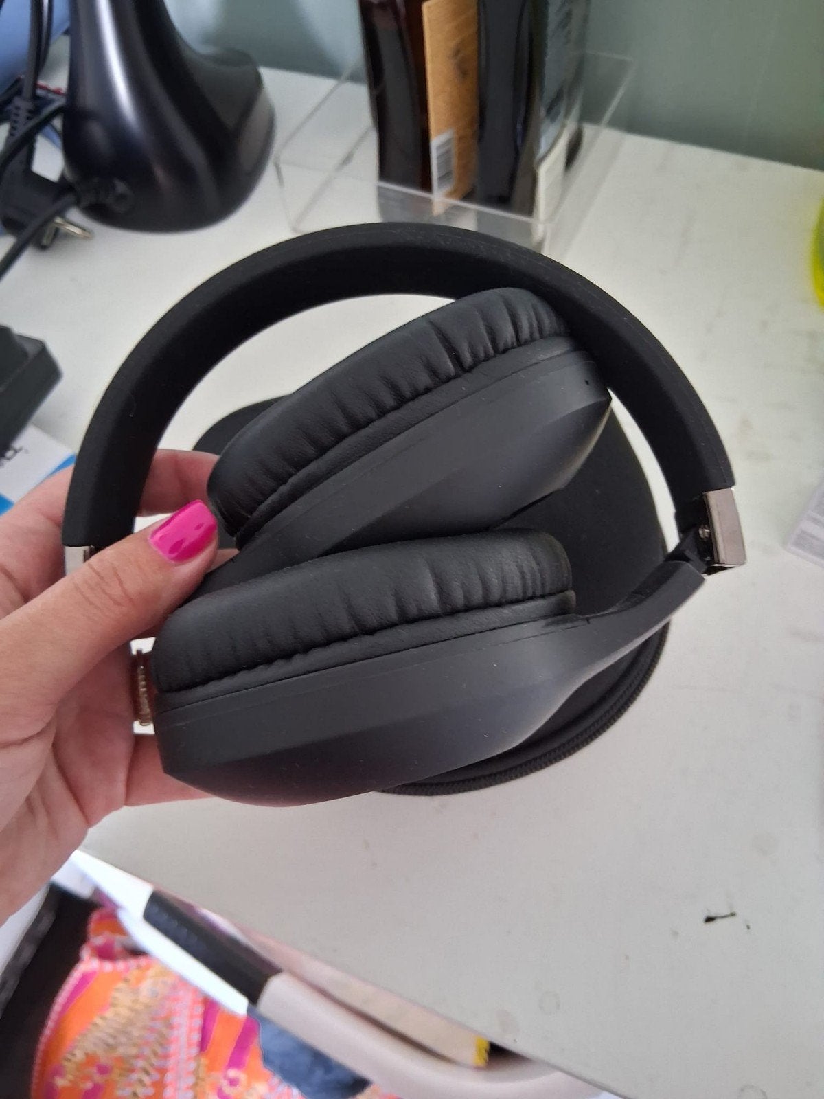 PowerLocus Over-ear Bluetooth Koptelefoon met Opbergcase, Ophalen, Zo goed als nieuw, Overige merken, Draadloos
