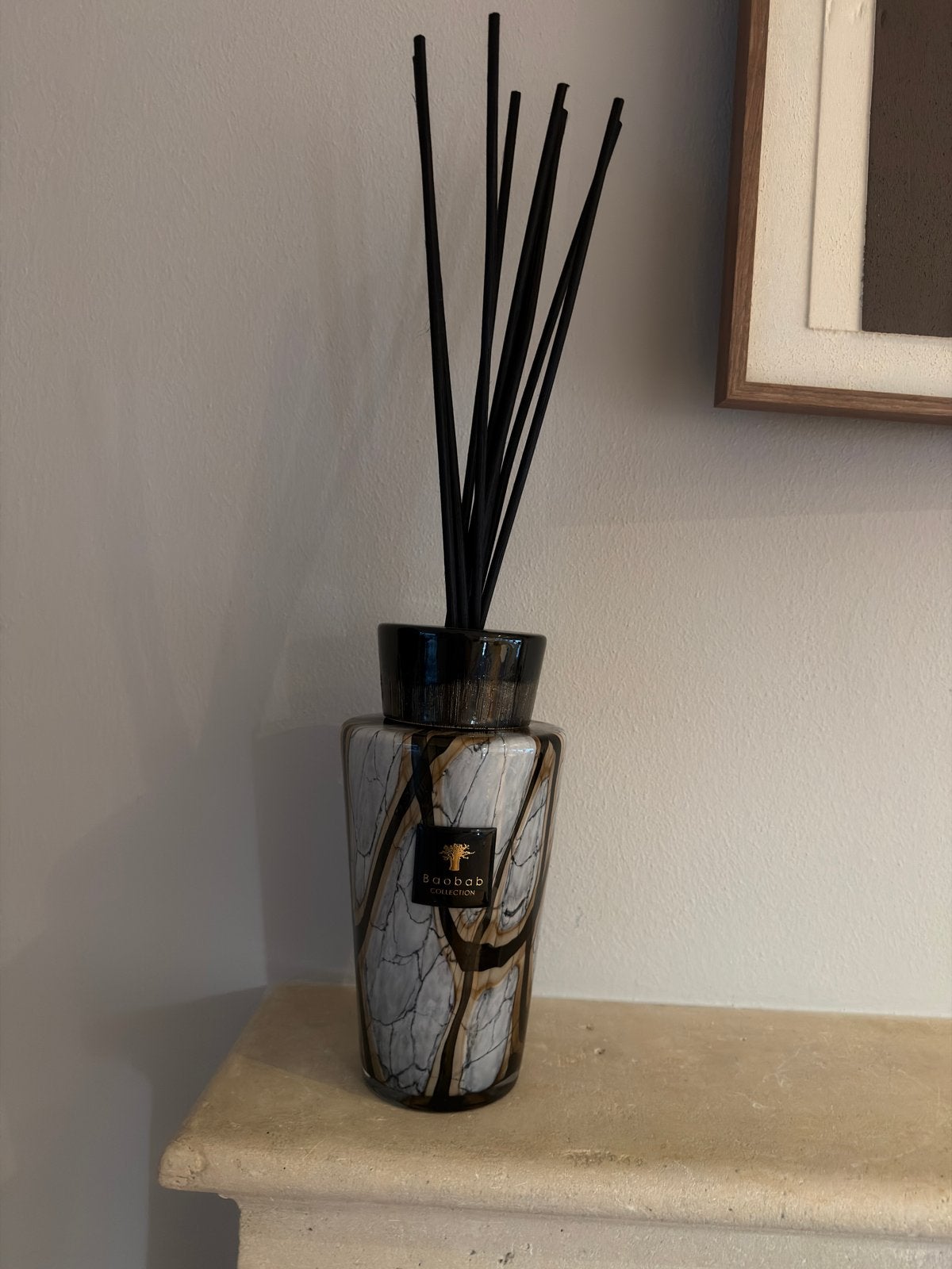 Baobab Collection Geurdiffuser - Marmerlook totem 2L, Meerkleurig, Ophalen of Verzenden, Zo goed als nieuw, Modern