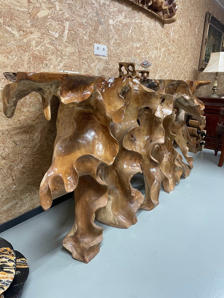 Uitgesneden Boomstam Sidetable 230 CM, Ophalen, Nieuw, 50 tot 100 cm, Minder dan 100 cm