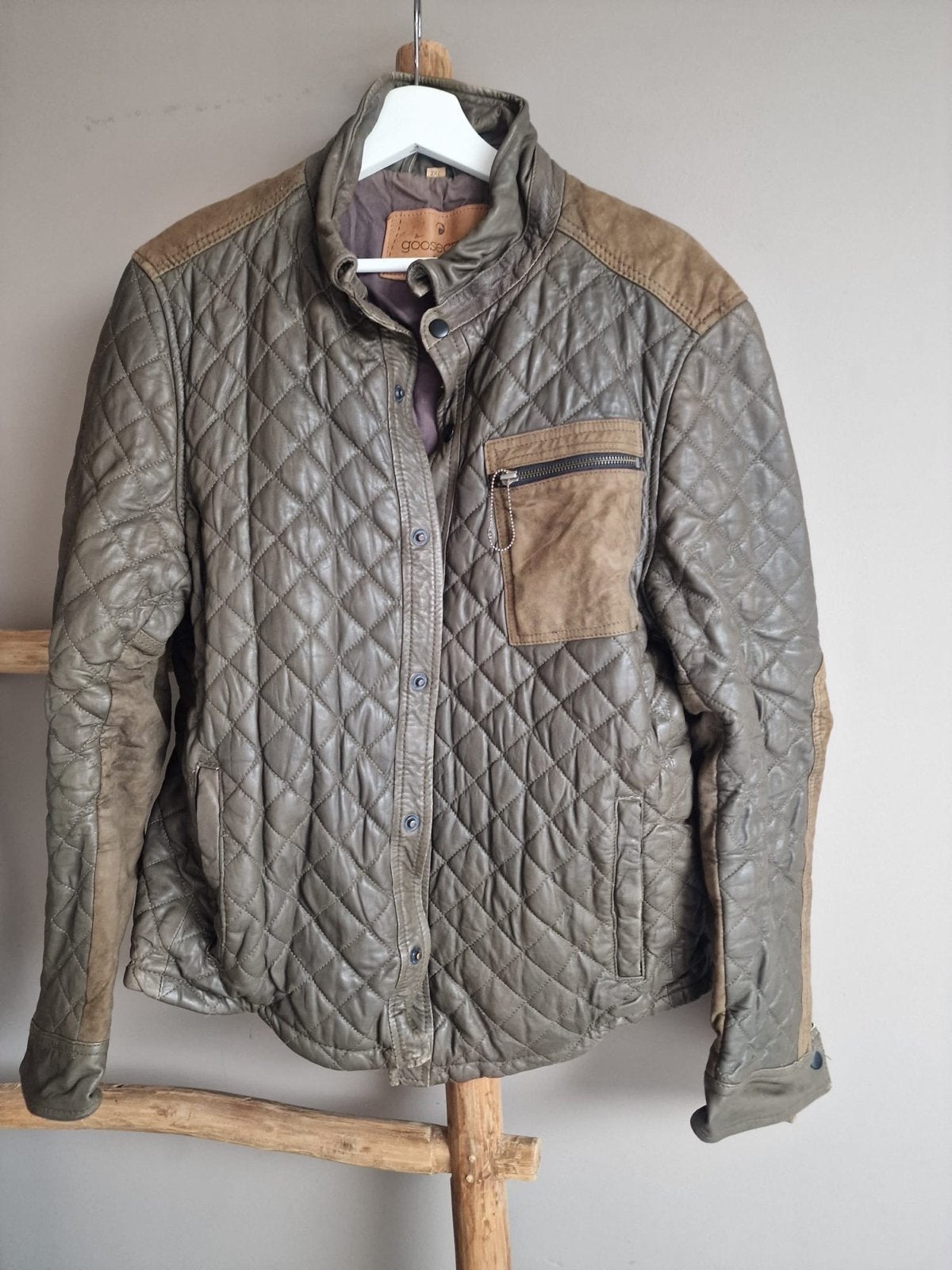 Goosecraft Leren Jas - Gevoerd, Ophalen of Verzenden, Gedragen, Overige maten, Groen