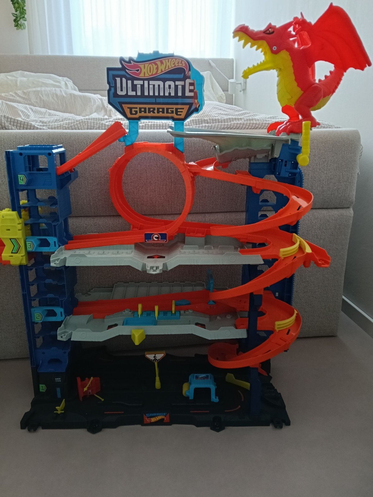 Hot Wheels Ultimate garage+ gratis looping, Ophalen, Handmatig, Hot Wheels