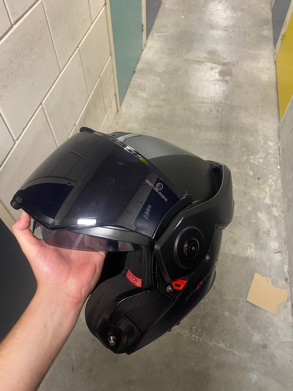Beon motorhelm maat L, Systeemhelm, Heren, L, Tweedehands