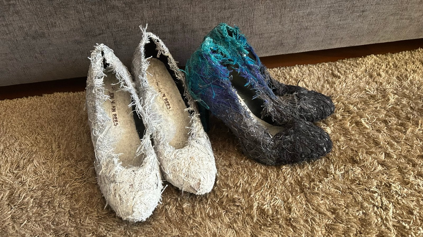 Helen van Rees hakken - Unieke handgemaakte pumps, Ophalen of Verzenden, Gedragen, Wit, Pumps