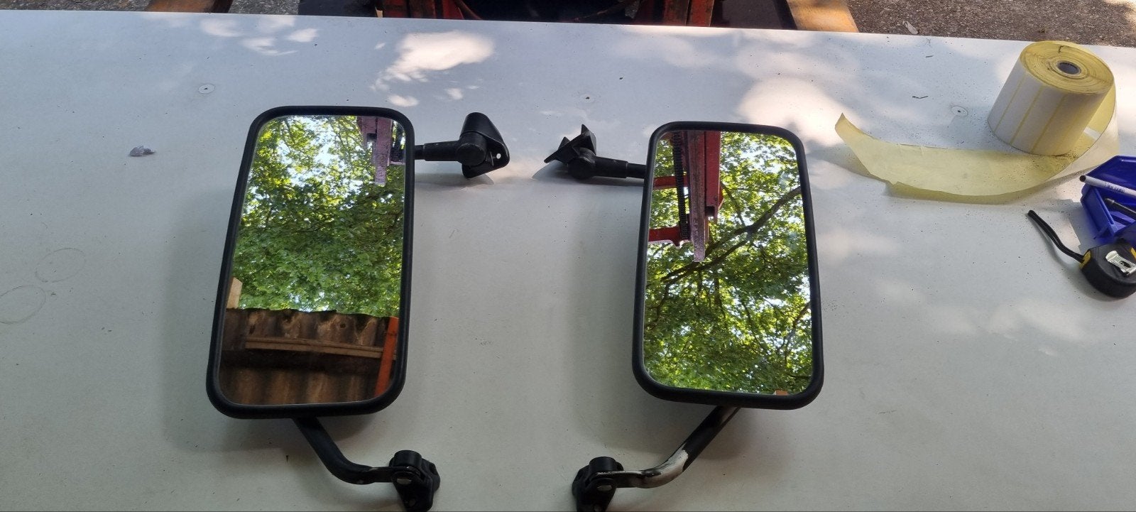 Grote spiegelbeugels VW LT mk1 - deels opgeknapt, Ophalen of Verzenden, Gebruikt, Volkswagen