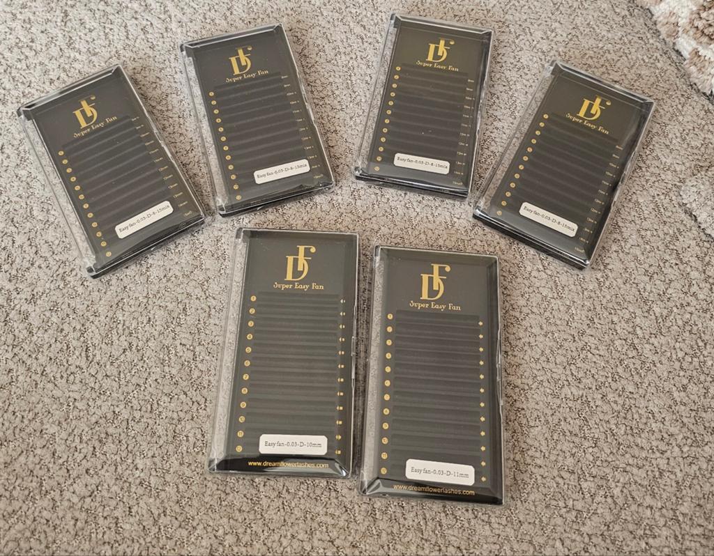 Wimperextensions lashes volume easyfan D krul, Ophalen of Verzenden, Nieuw, Zwart, Ogen