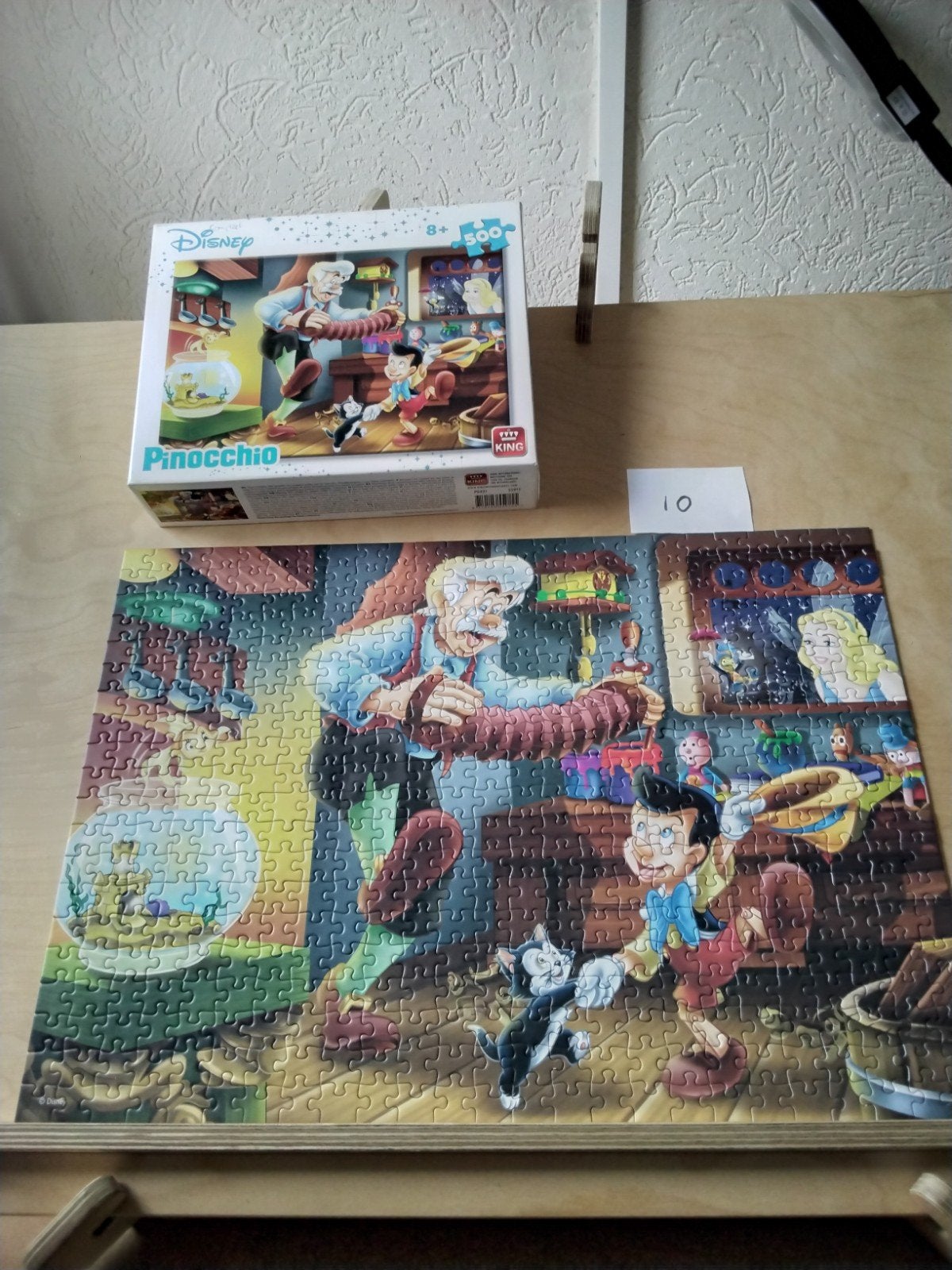Disney Pinocchio puzzel van 500st, Ophalen of Verzenden, 500 t/m 1500 stukjes, Zo goed als nieuw