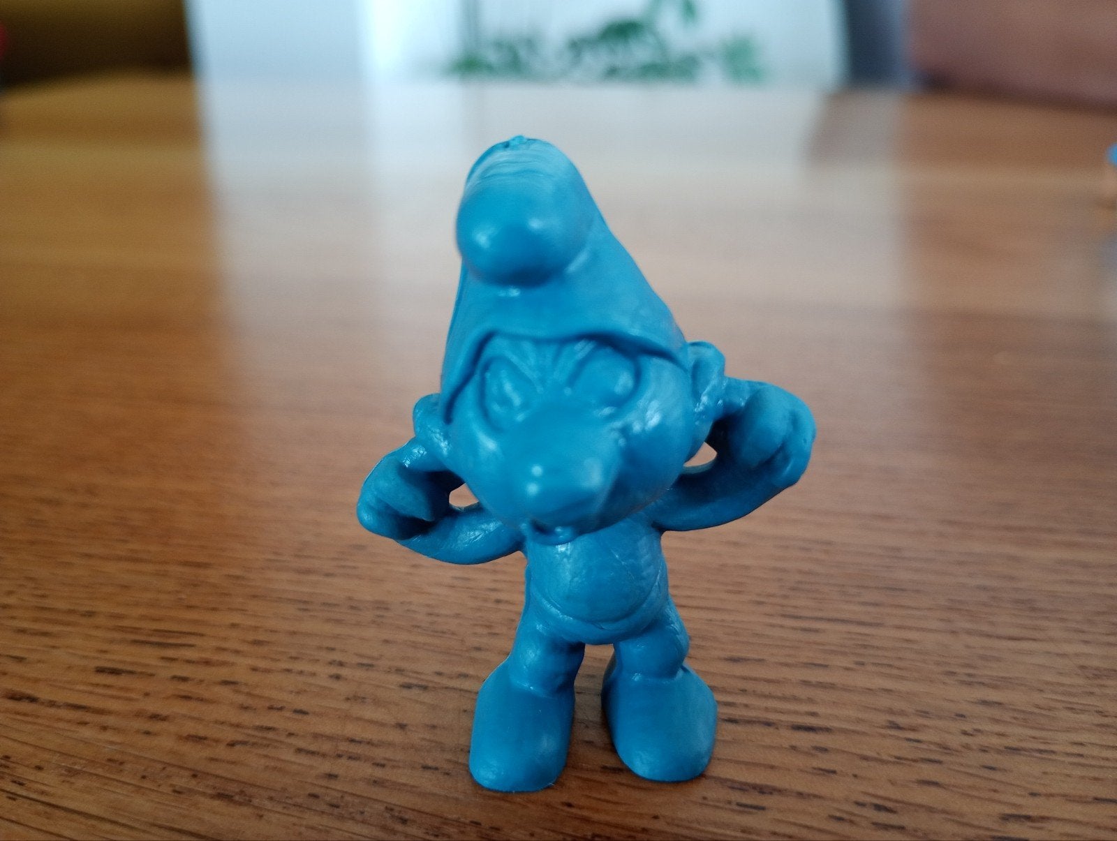 Smurf 'unpaintend" jaren '70 peyo W. Germany, Verzamelen, Smurfen, Ophalen of Verzenden, Zo goed als nieuw, Verschillende Smurfen