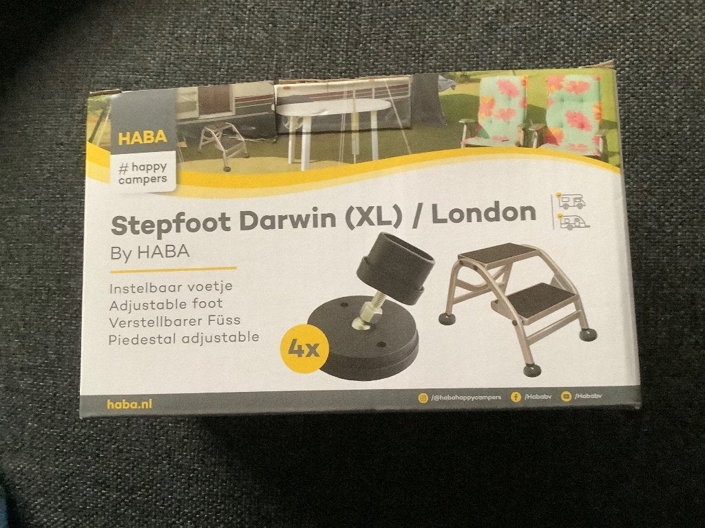 Te koop, voetjes voor onder een caravan opstap., Caravans en Kamperen, Ophalen, Nieuw