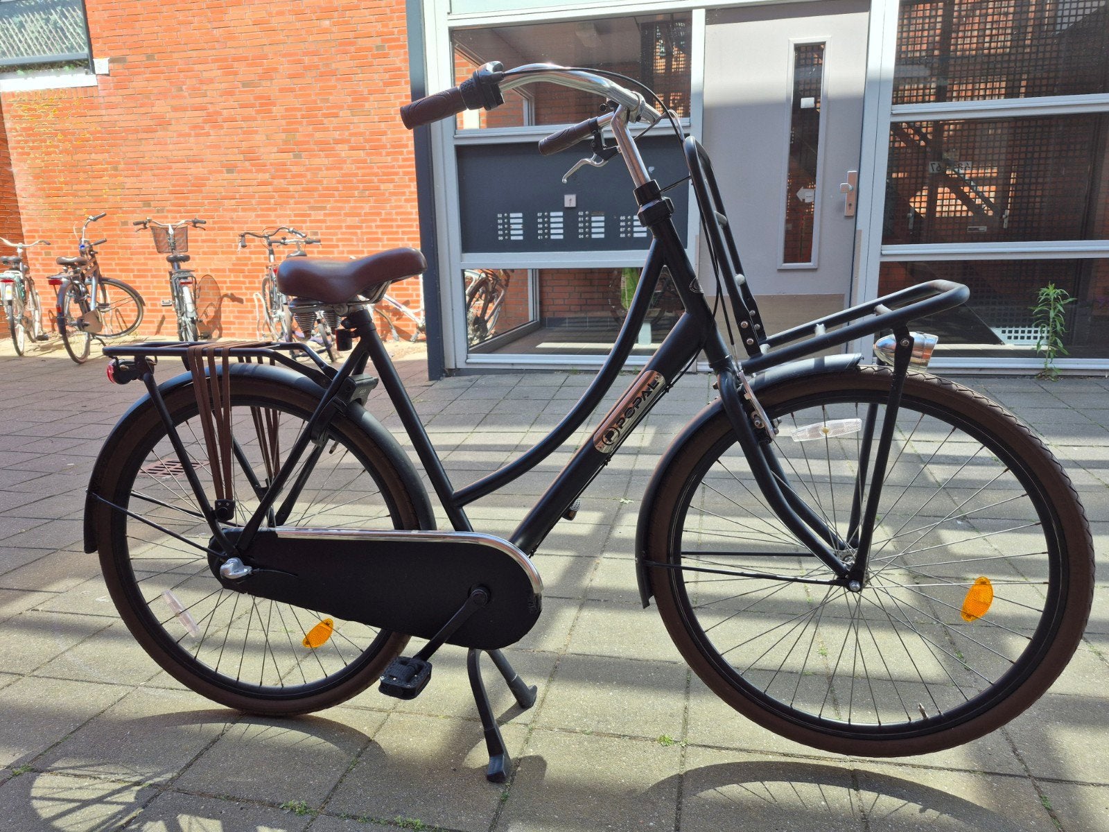 28 inche Popal zwarte Dames fiets., Ophalen of Verzenden, Gebruikt, Versnellingen