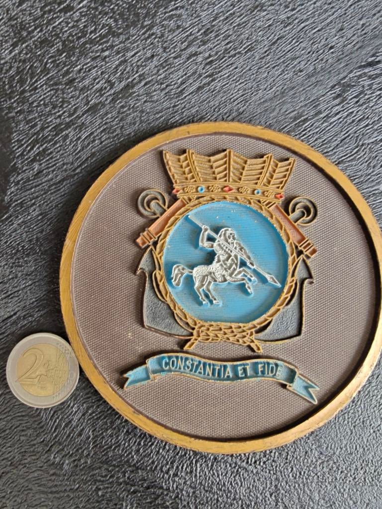 Wandbord embleem KM 31 MOK HILVERSUM.. Marine kazerne Hilver, Verzamelen, Ophalen of Verzenden, Marine, Nederland, Embleem of Badge