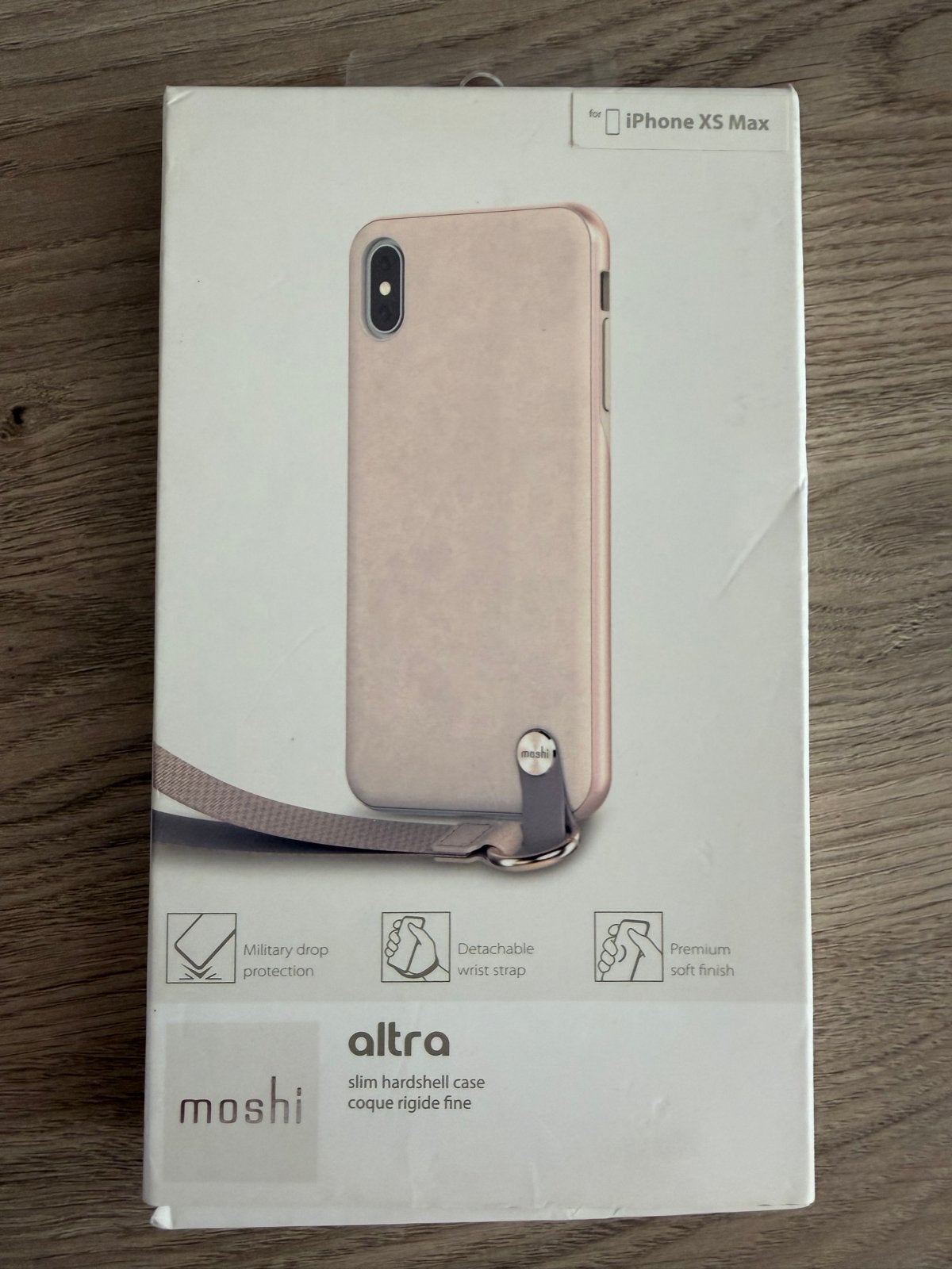 Moshi Altra Slim Hardshell Case voor iPhone XS Max - Roze, Telecommunicatie, Nieuw, Hoesje of Tasje, Schokbestendig, Roze