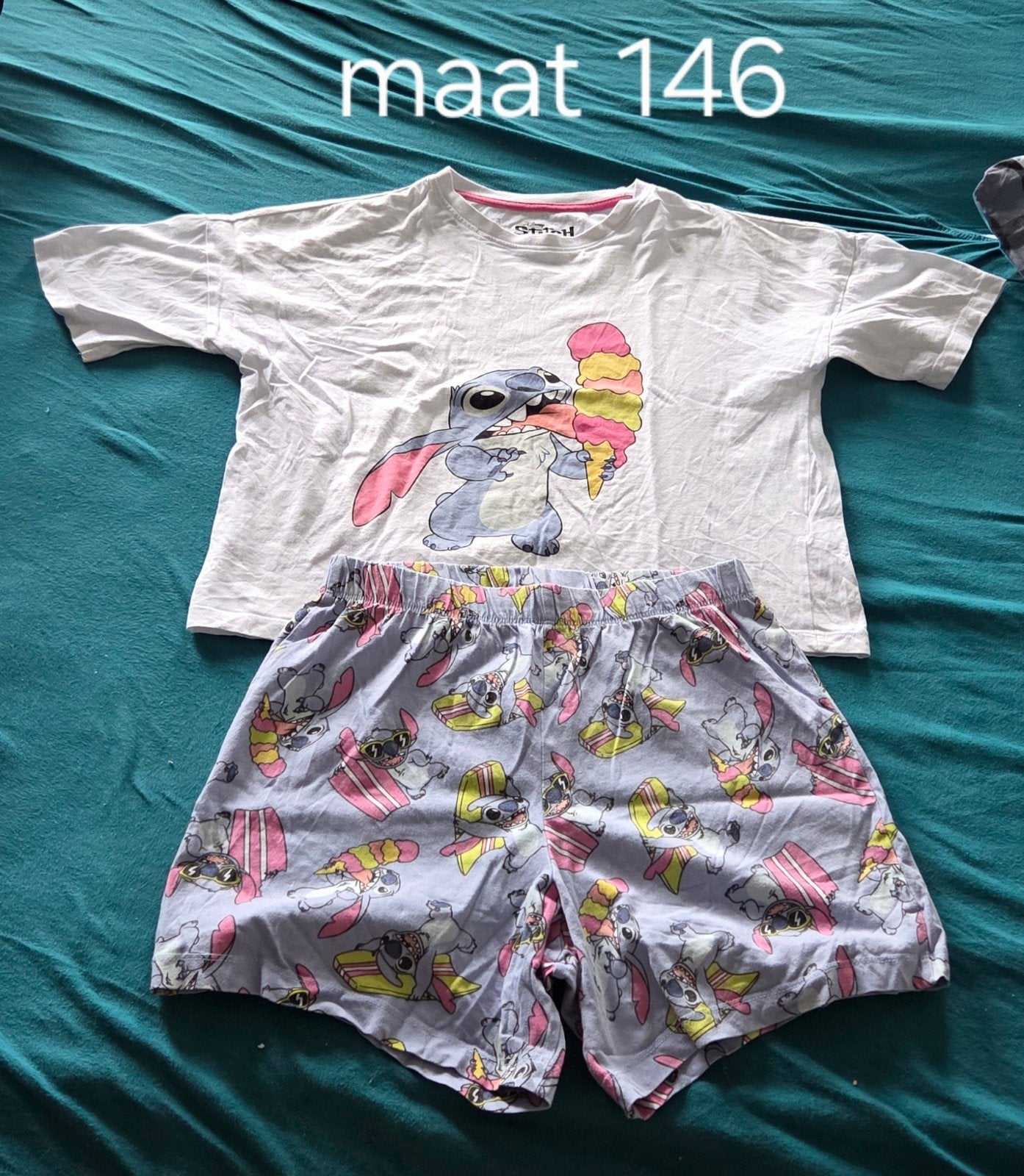Stitch pyjama, Nacht- of Onderkleding, Gebruikt, Meisje, Ophalen of Verzenden