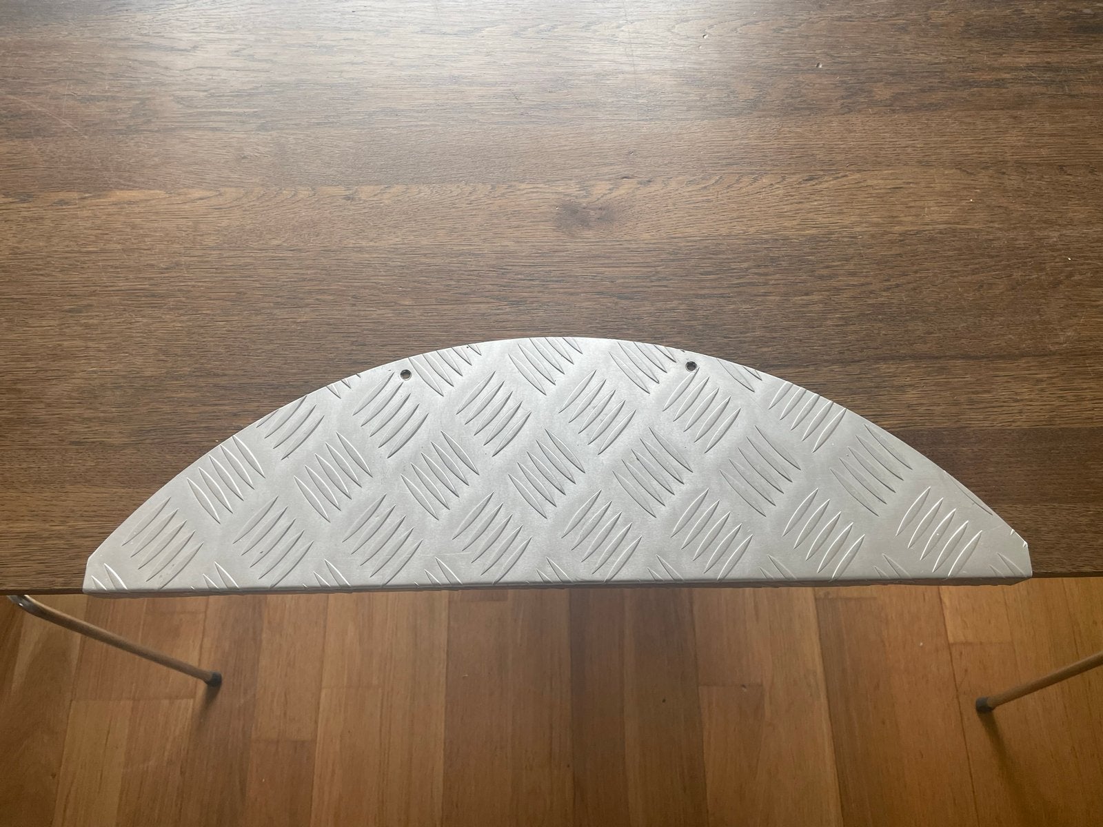 13 stuks halfronde aluminium traanplaat voor traptreden, Ophalen, Gebruikt