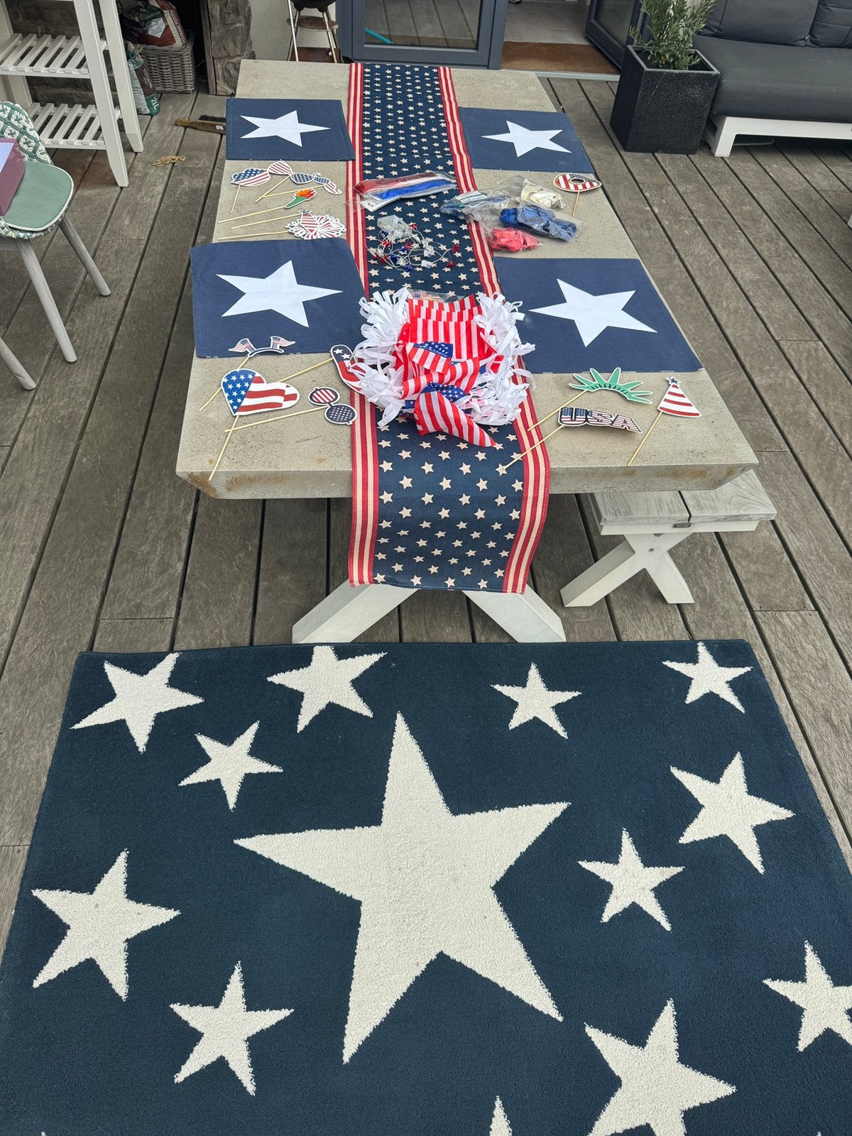 USA decoratie & vlaggetjes etc, Ophalen of Verzenden, Zo goed als nieuw