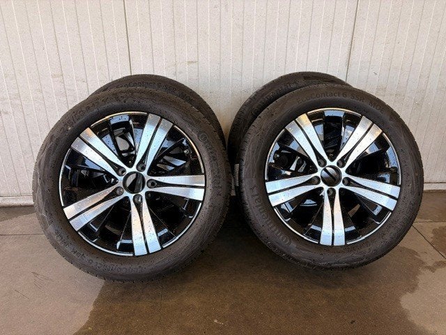 mercedes velgen met continental banden 225/50 R17, Auto-onderdelen, Banden en Velgen, Ophalen, Gebruikt, Banden en Velgen, 17 inch