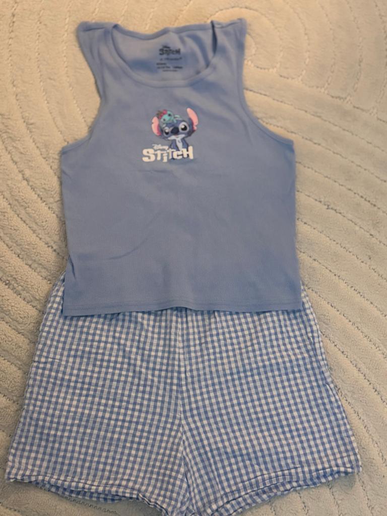 Disney Stitch Pyjama Set - Maat 164 (13-14 jaar), Kleding | Dames, Pyjama's, Zo goed als nieuw, Maat 34 (XS) of kleiner, Ophalen of Verzenden