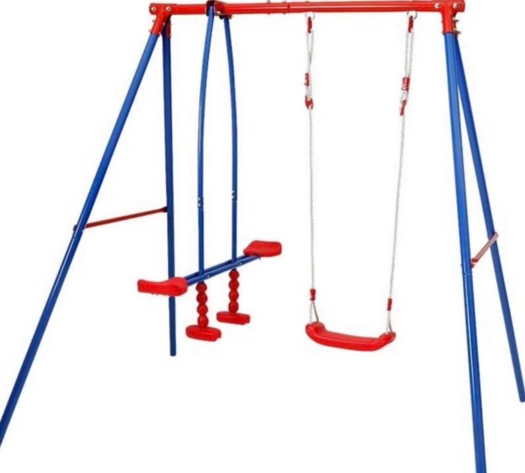 Schommel en wip voor kinderen - Metal Swing 3 seats, Kinderen en Baby's, Speelgoed | Buiten | Speeltoestellen, Ophalen of Verzenden