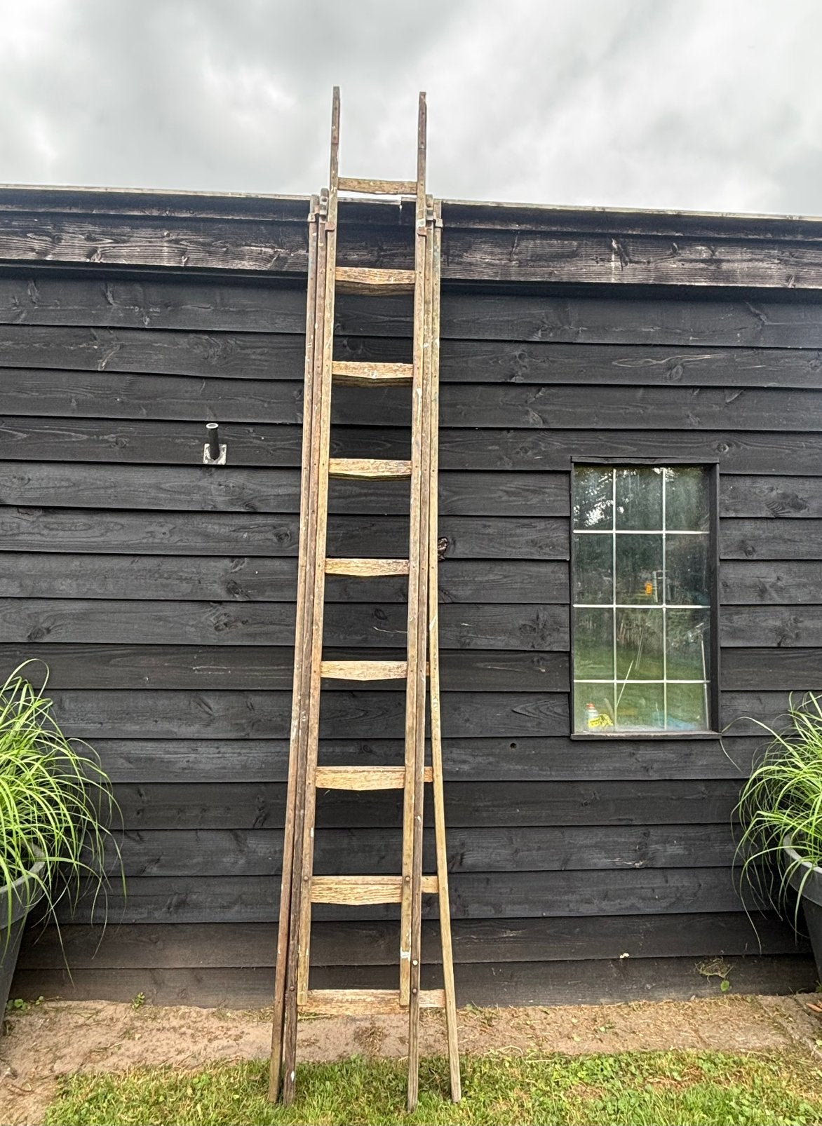 Oude retro ladder +\_   9 meter, Ophalen, Huis en Inrichting