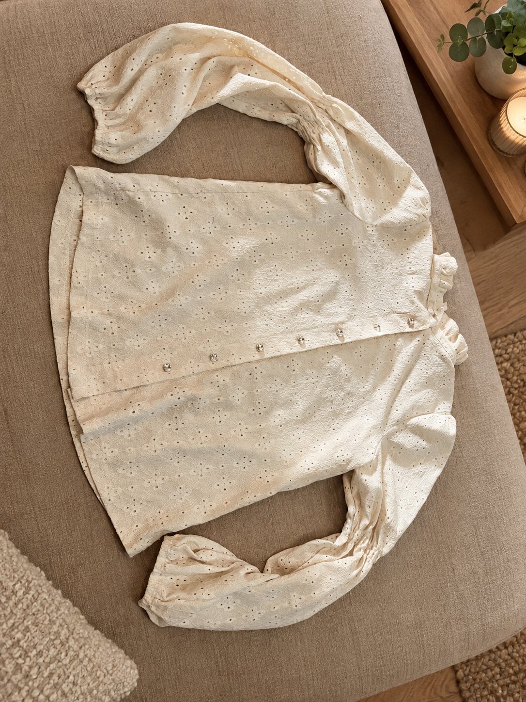 Free/quent blouse maat S, zo goed als nieuw, Kleding | Dames, Ophalen of Verzenden, Zo goed als nieuw, Maat 36 (S), Beige