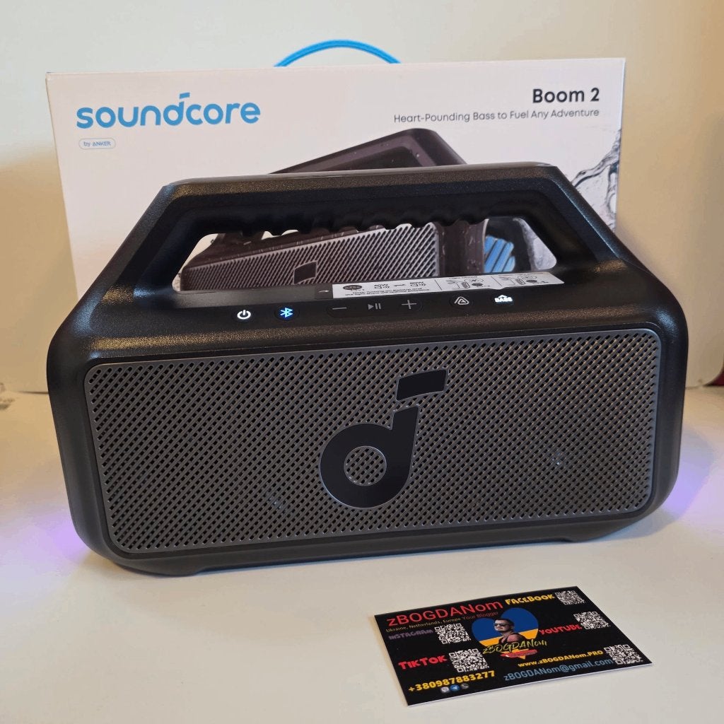 Anker Soundrore Boom 2 80 Watts, Backlight, Bluetooth, Overige merken, Overige typen, Ophalen of Verzenden, Zo goed als nieuw