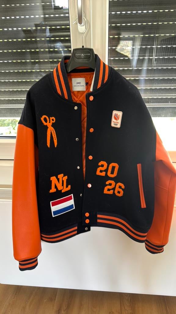 Team NL Denham varsity jack - nieuw L, Ophalen, Nieuw, Maat 52/54 (L), Oranje