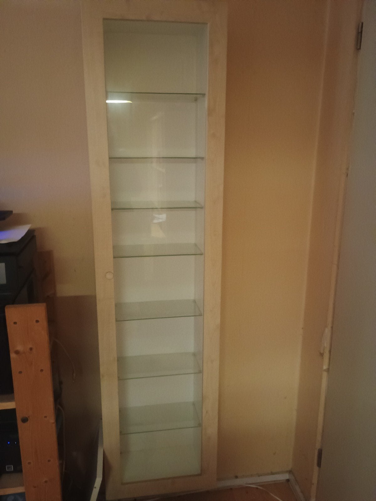 IKEA Bertby Vitrinekast - Glas en Hout, Ophalen, Minder dan 50 cm, Glas, Minder dan 25 cm