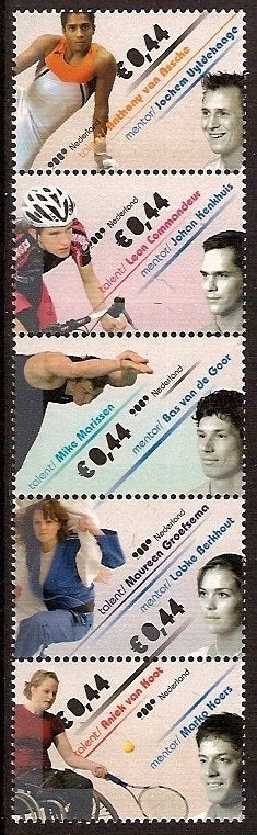 Nederland NVPH nr 2664/8 postfris Topsport 2009, Ophalen of Verzenden, Na 1940, Postfris