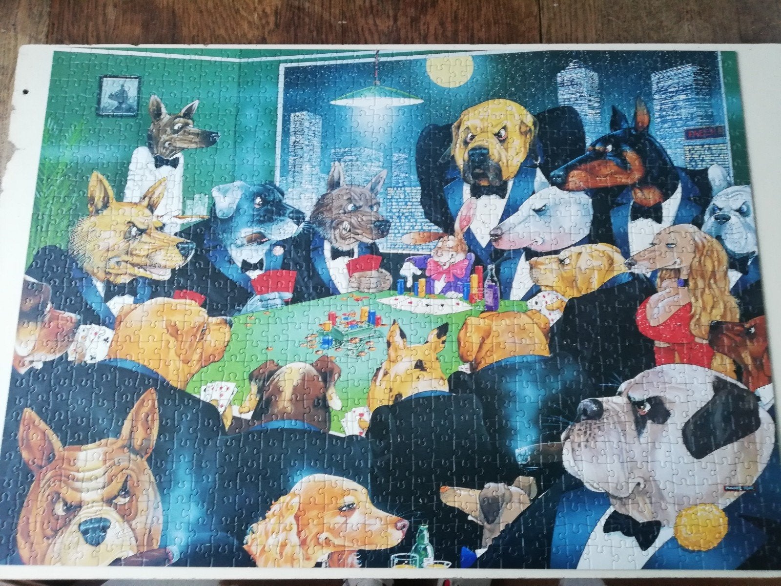 te koop ravensburger 1000 stukjes  puzzle " full house", Ophalen of Verzenden, 500 t/m 1500 stukjes, Zo goed als nieuw