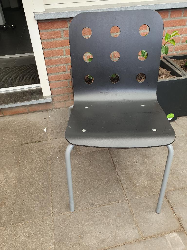 Houten ikea stoel 10,00 euro, Ophalen, Gebruikt, Zwart, Eén