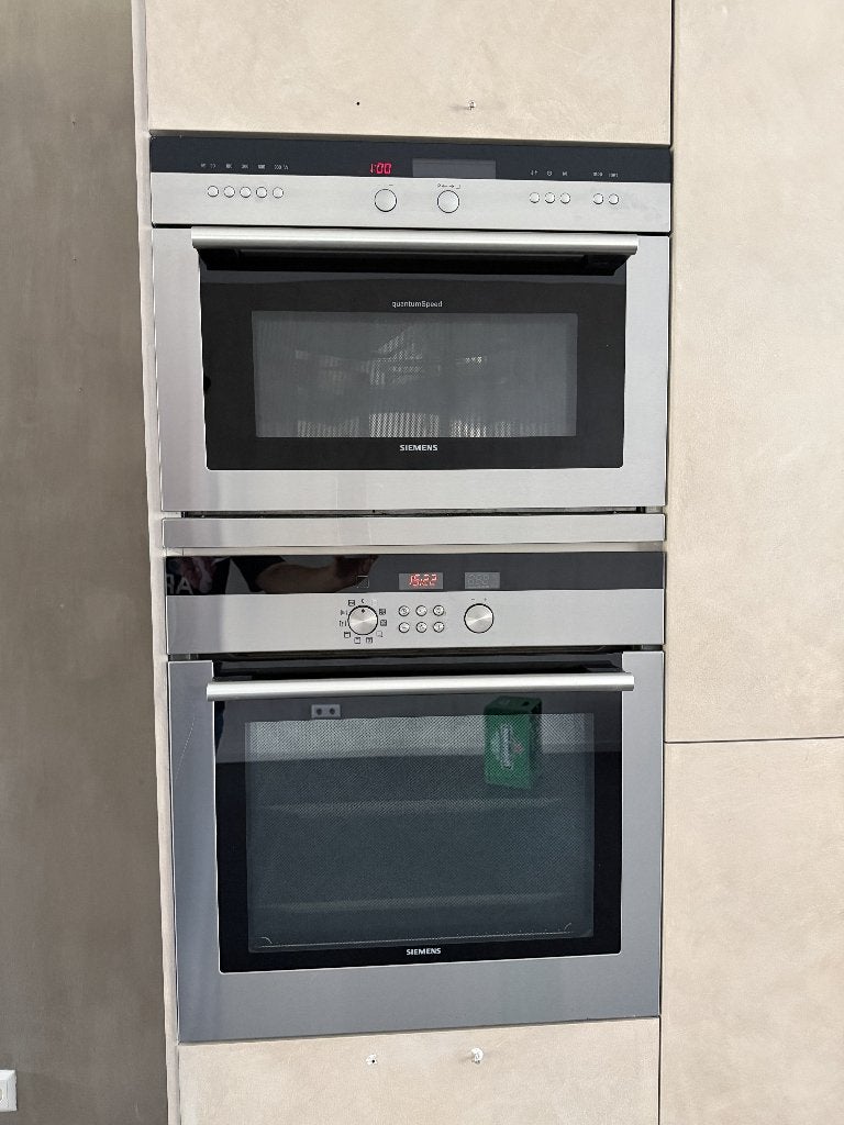 Siemens inbouw oven + oven/magnetron, Ophalen, Gebruikt, 60 cm of meer, Siemens