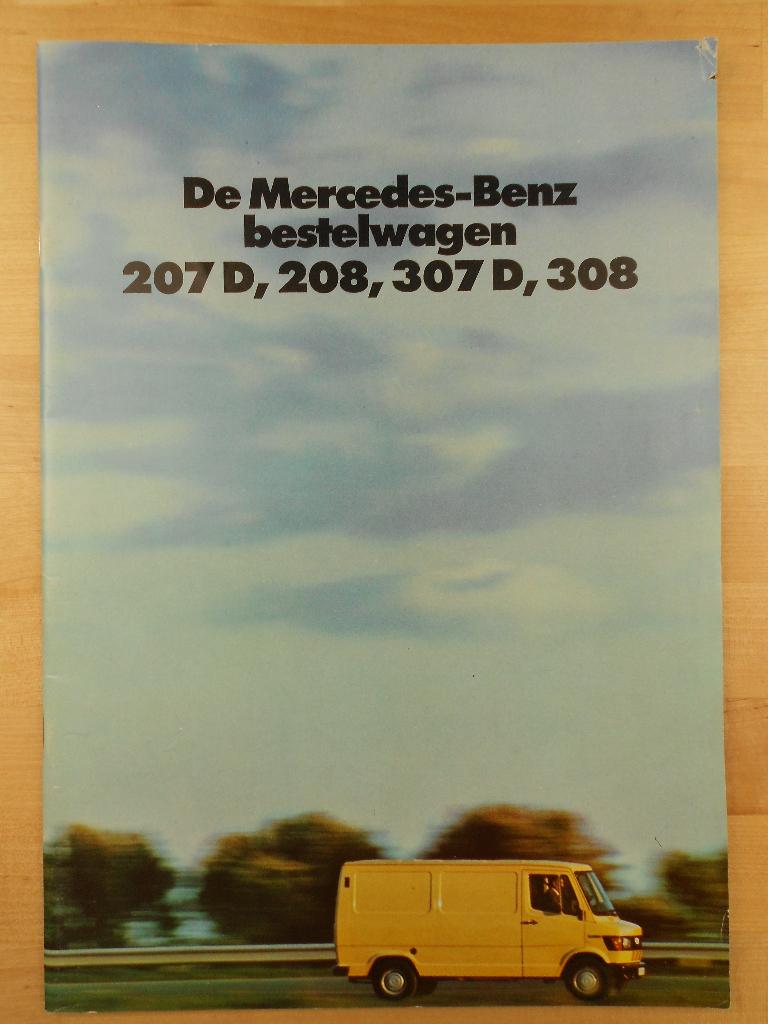 Mercedes 207D 208 307D 308 Brochure 1980 - 207 307 D, Zo goed als nieuw, Mercedes-Benz, Mercedes, Ophalen of Verzenden