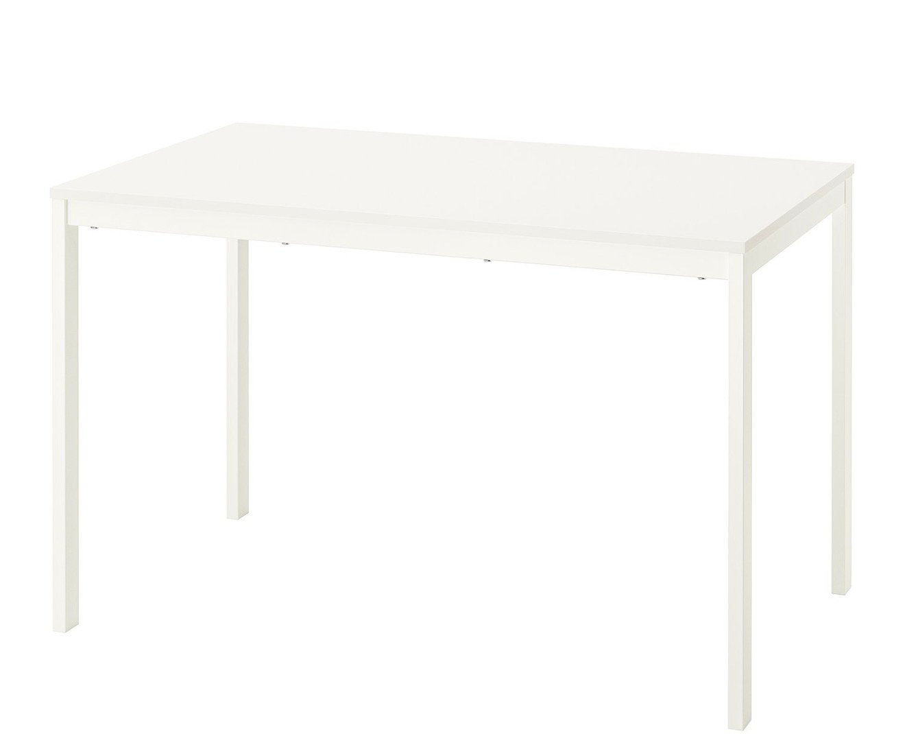 Witte Uitschuifbare eettafel 120/180 * 80, Huis en Inrichting, Tafels | Statafels, Ophalen, Zo goed als nieuw