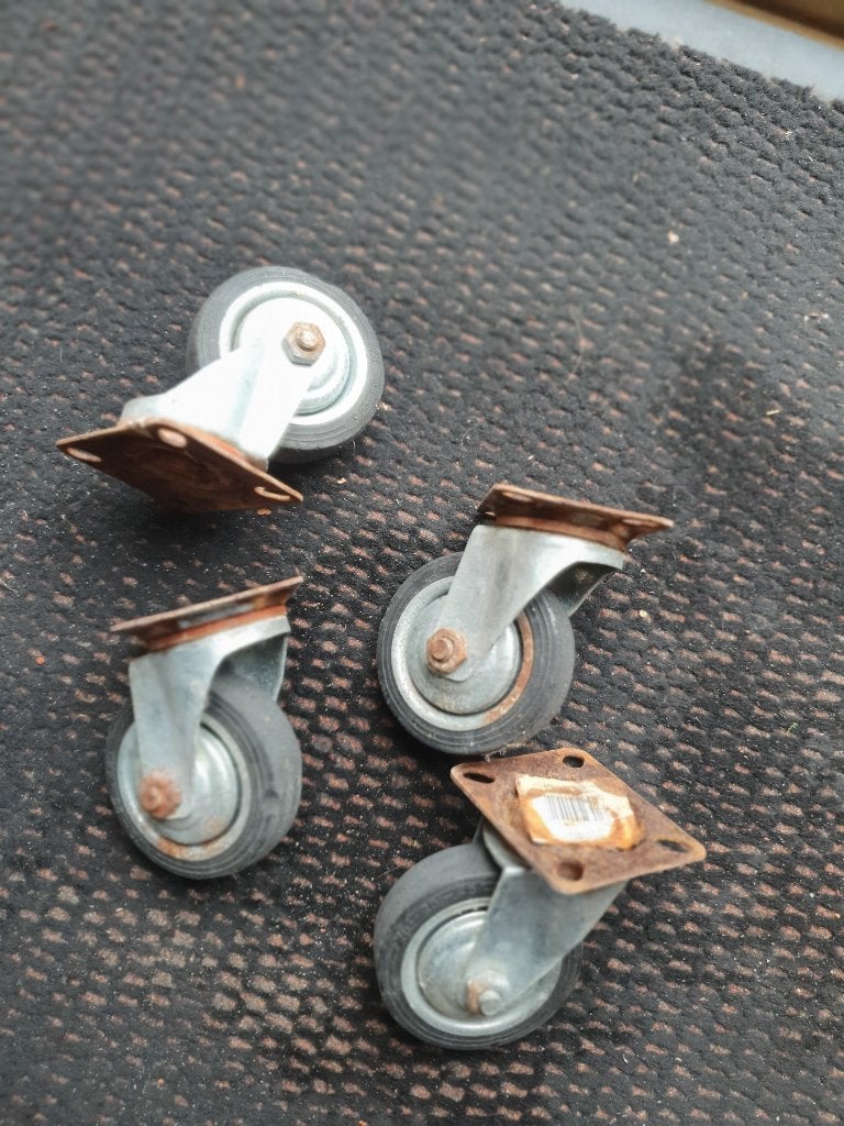 Zwenkwielen 75 mm, Ophalen, Gebruikt