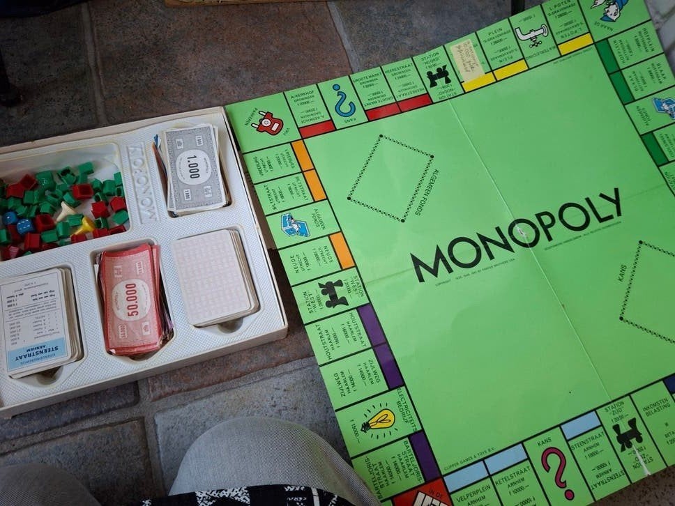 oud gulden Monopoly spel, Ophalen of Verzenden, Gebruikt