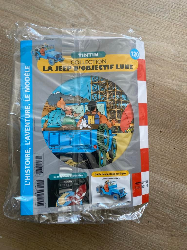 Kuifje Jeep Objectif Lune Hachette Deel 120 met Haddock, Overige merken, Auto, 1:32 tot 1:50, Nieuw