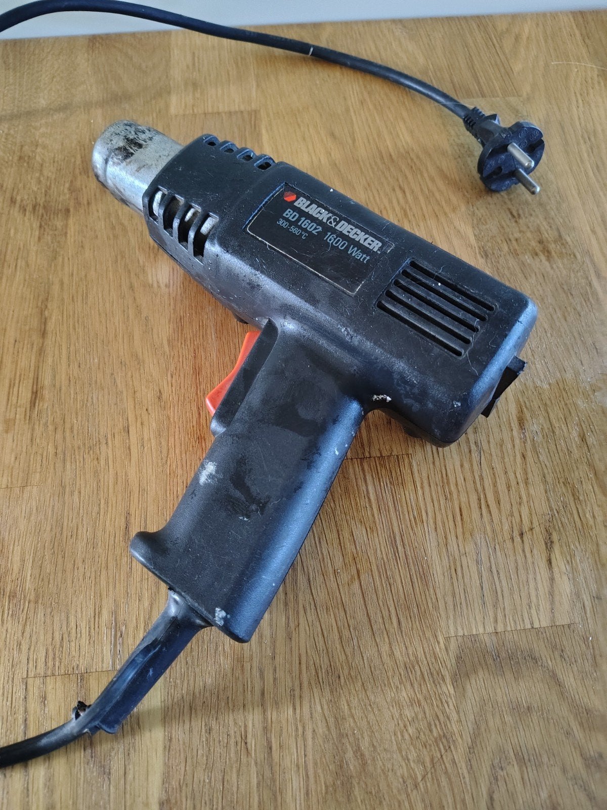 Black & Decker BD1602 heteluchtpistool 1600W, Ophalen of Verzenden, Gebruikt