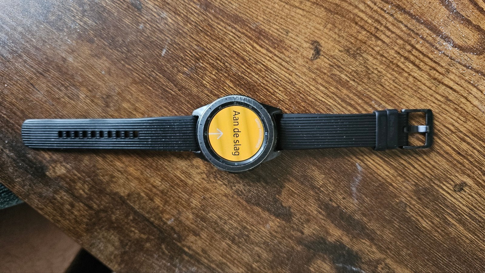 Samsung Galaxy Watch (SM-R810) - Wieltje defect, Gebruikt, Zwart, Ophalen of Verzenden, Stappen
