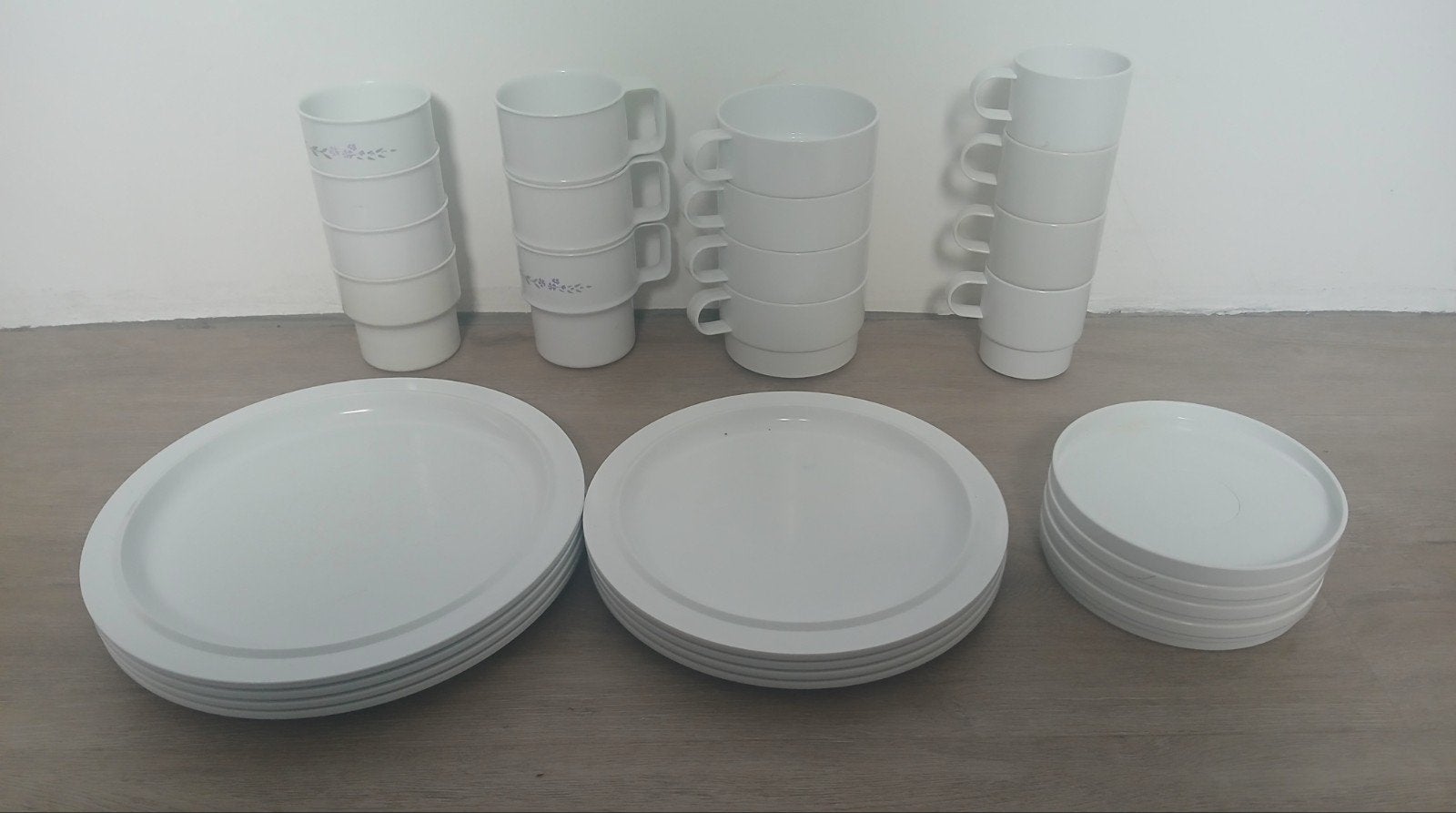 27 delig mepal servies met gebruikerssporen, Ophalen of Verzenden, Gebruikt