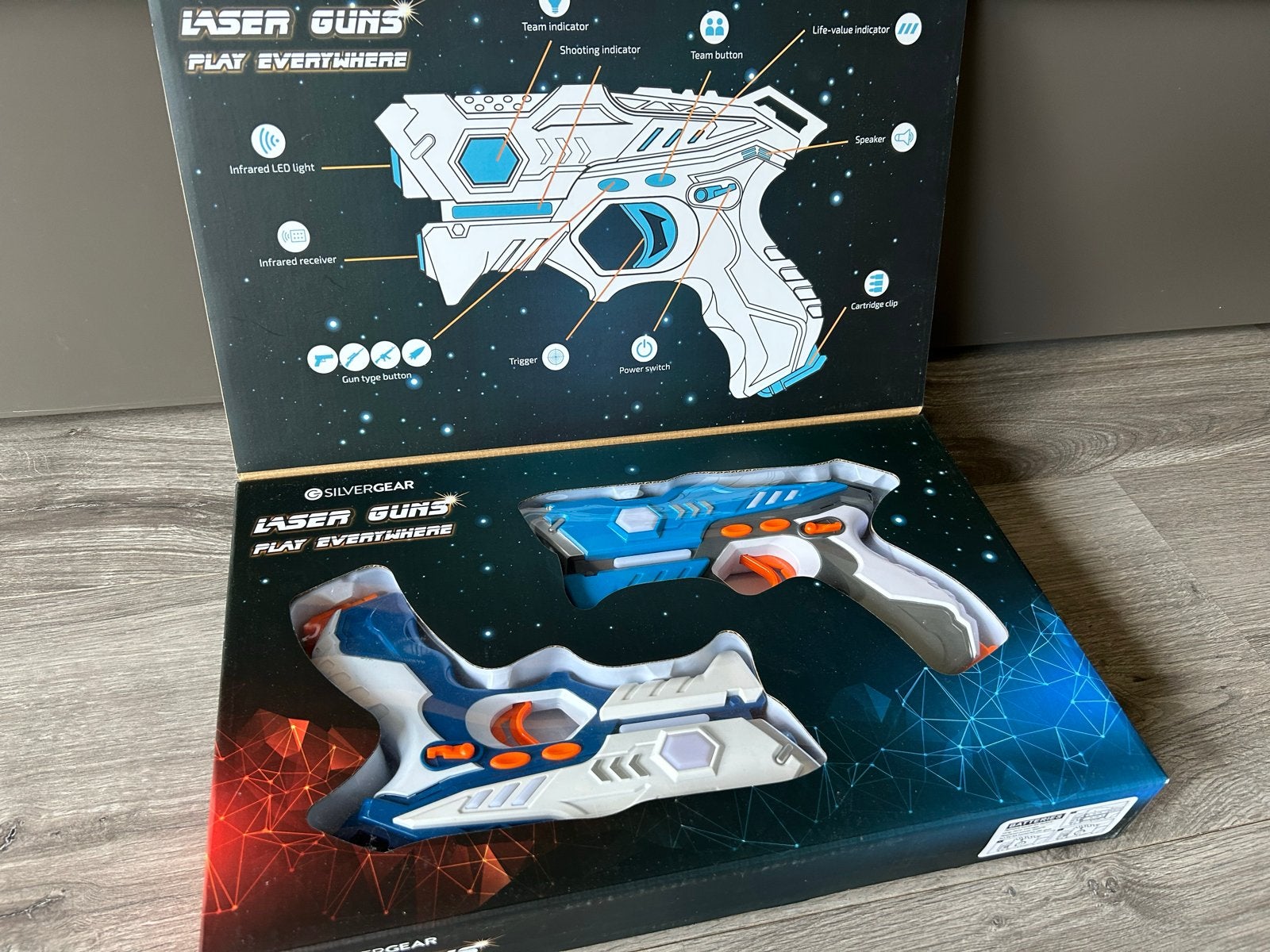Silvergear Laser Guns Set - Zo goed als nieuw!, Ophalen of Verzenden, Zo goed als nieuw, Jongen of Meisje