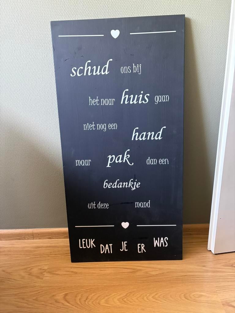 Bedankbord bruiloft!, Ophalen, Zo goed als nieuw