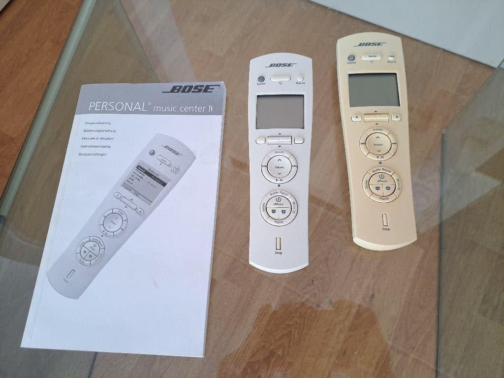 Bose Personal Music Center II Afstandsbediening (2 stuks), Ophalen of Verzenden, Gebruikt, Origineel, Met display