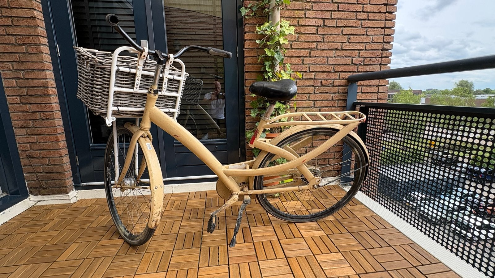 Union damesfiets met mand / 28”/ 51cm / postcode loterij, Terugtraprem, Gebruikt, 50 tot 53 cm, Ophalen