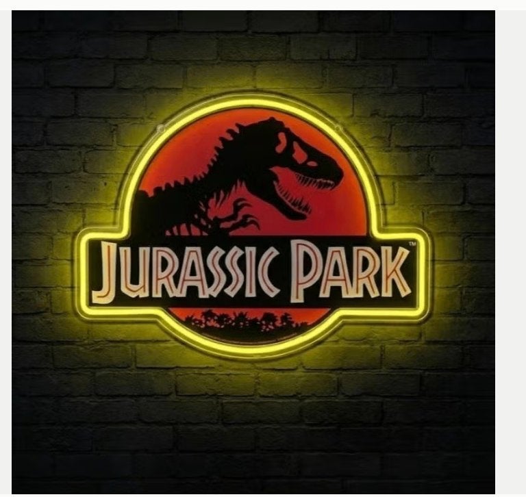 LED lamp neon stijl Jurassic Park (33.5x25cm)