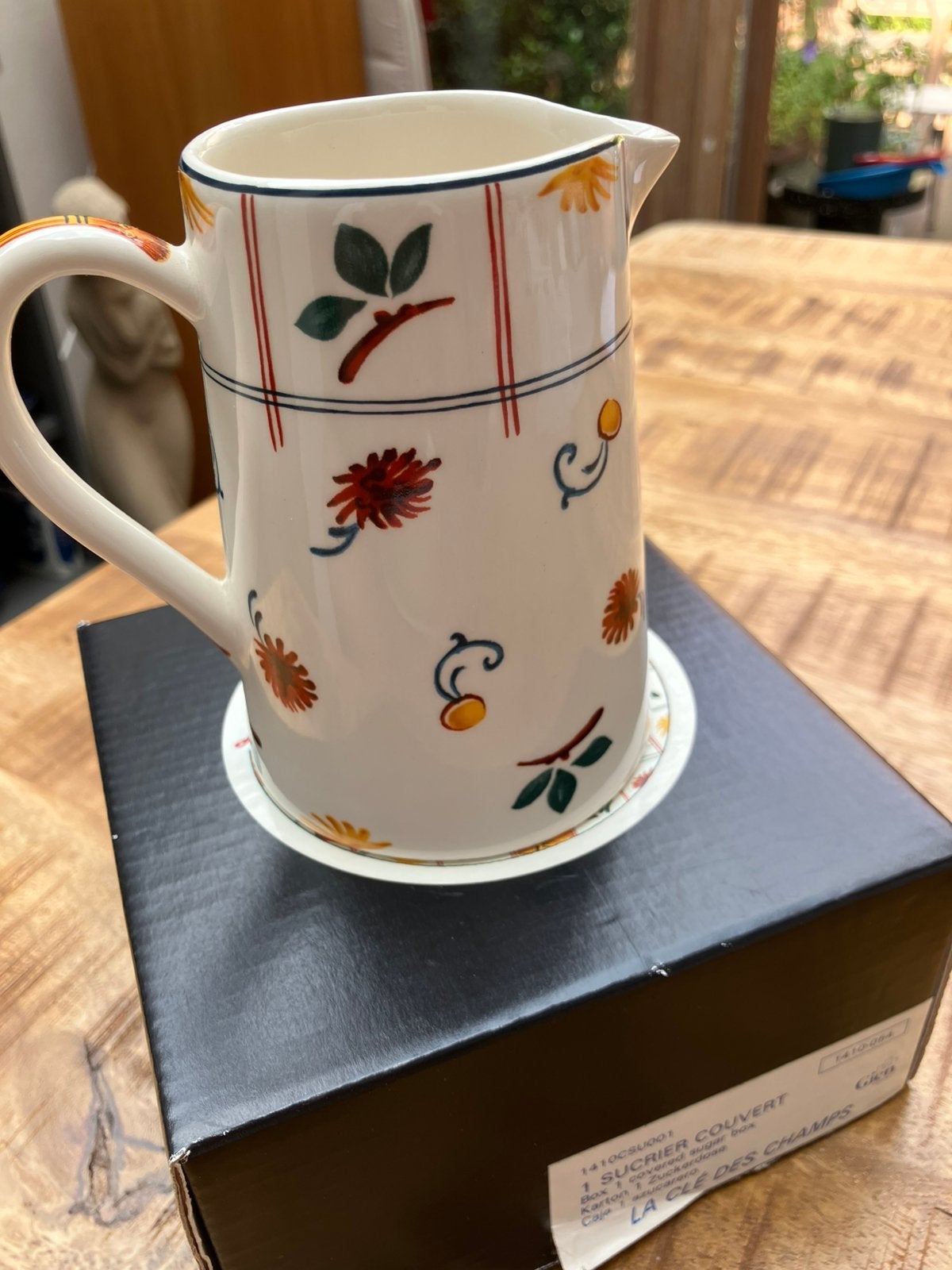 Gien décor La clé des champs melkkannetje, Overige typen, Ophalen of Verzenden, Zo goed als nieuw, Overige stijlen