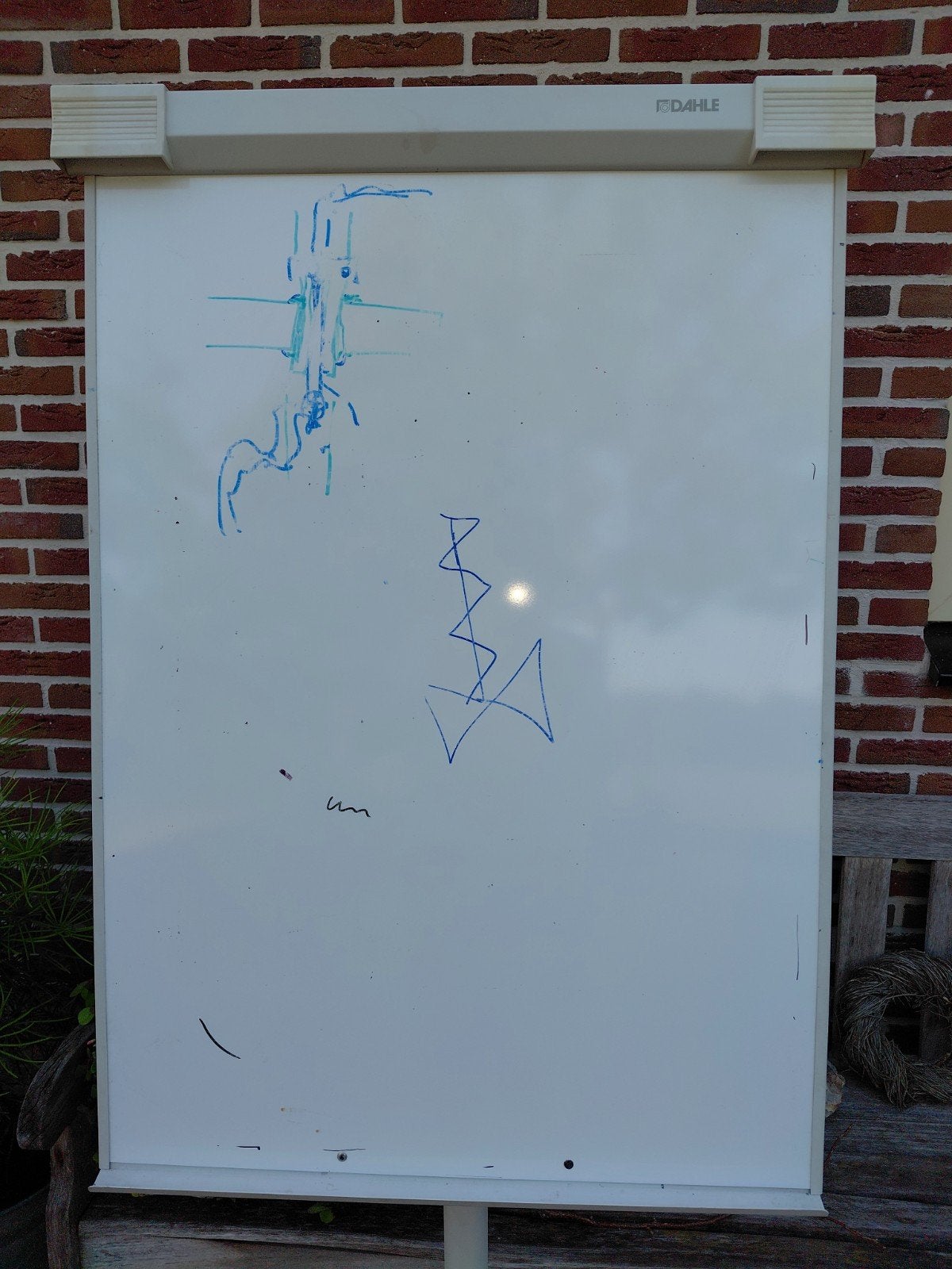 Flipoverbord, Ophalen, Whiteboard