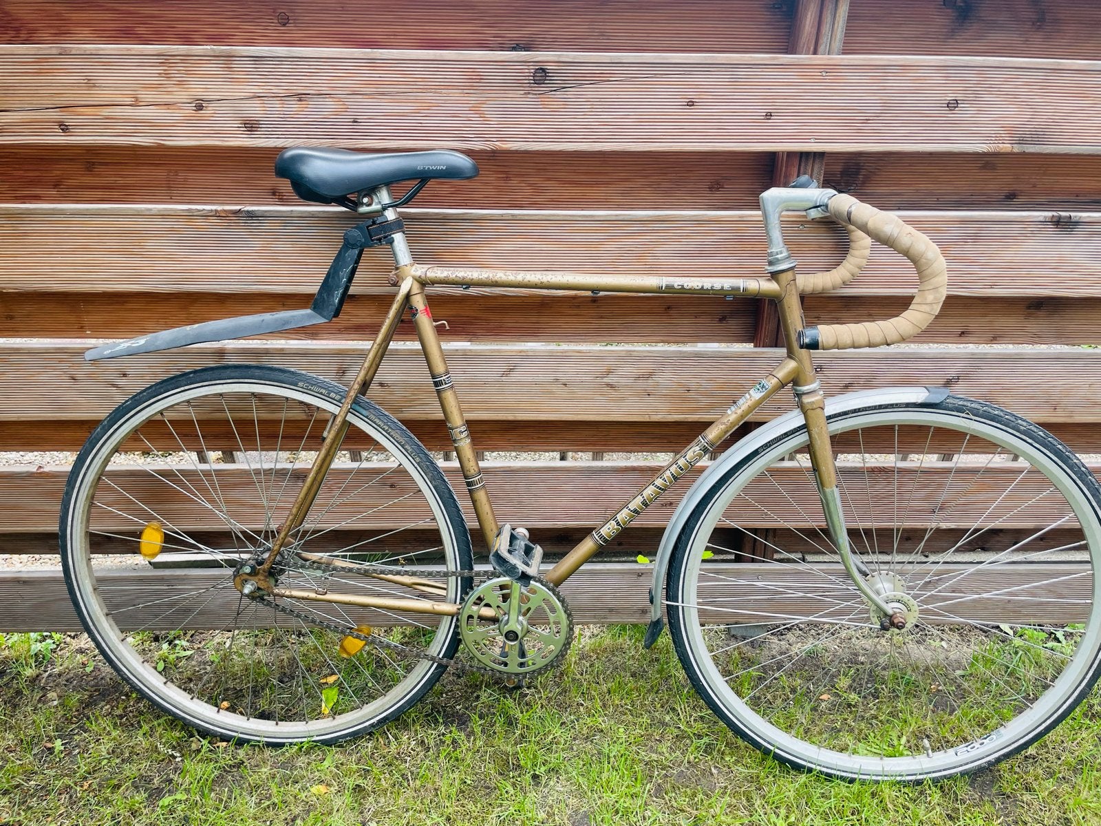 Vintage Batavus Course racefiets - Goudkleurig, Ophalen, Gebruikt, Batavus, 57 tot 61 cm