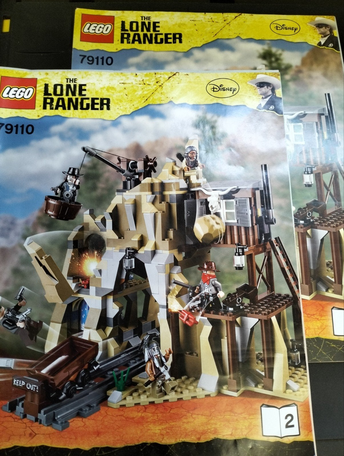 LEGO The Lone Ranger 79110 - Mijn Fort (99% compleet), Inclusief minifiguren, Gebruikt, Overige thema's, Lego