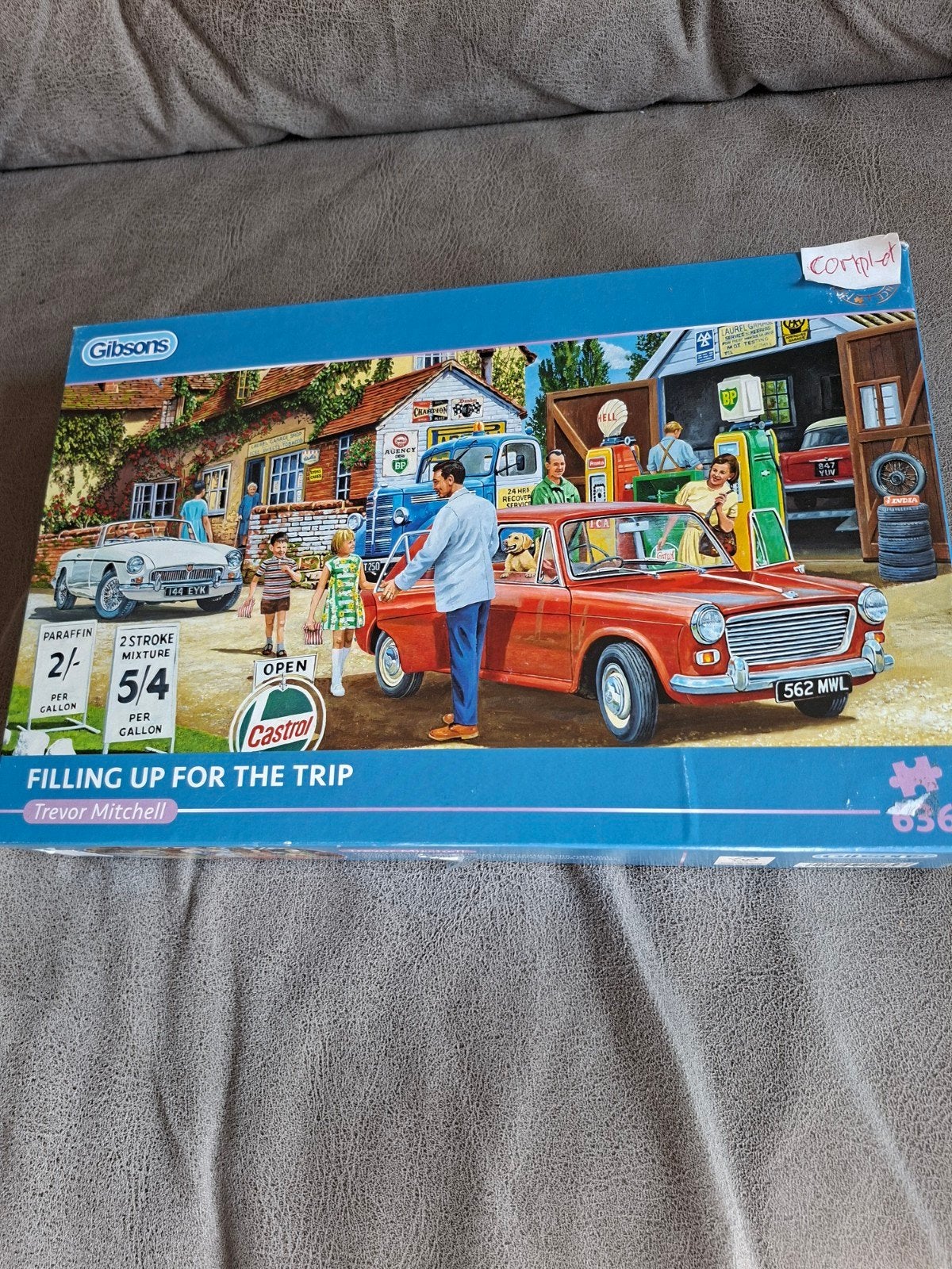 Compleet Gibsons puzzel "Filling Up For The Trip", Ophalen, 500 t/m 1500 stukjes, Gebruikt, Legpuzzel