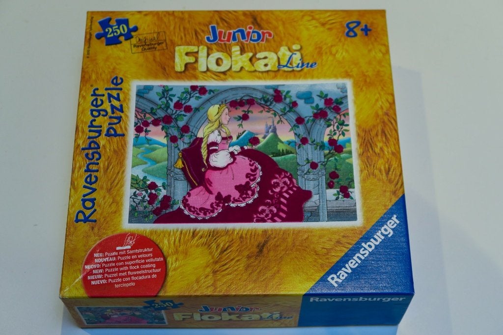 Legpuzzel Prinses Ravensburger Flokati Line Junior, Ophalen of Verzenden, Minder dan 500 stukjes, Zo goed als nieuw, Legpuzzel